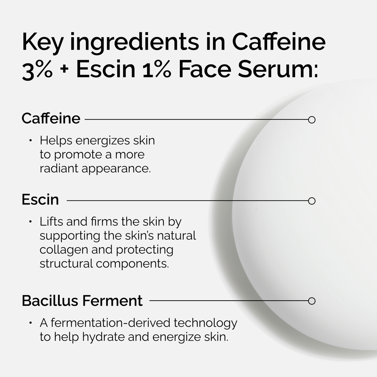 3% + Escin 1% Face Serum - Gentle Reset
